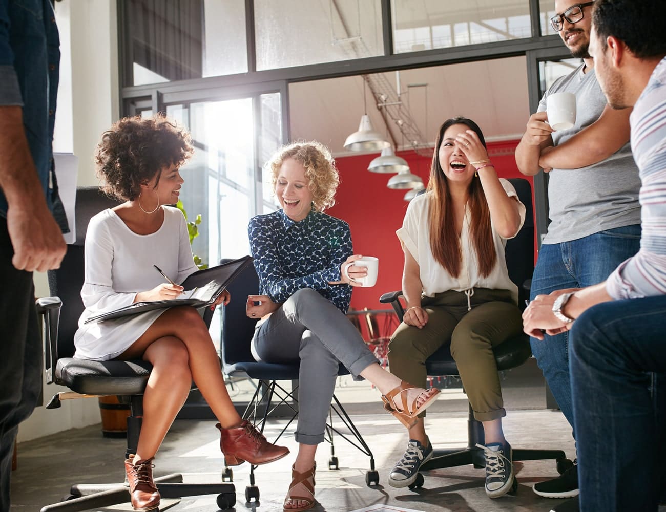 What is Inclusion in the workplace? Groups of colleagues discussing Inclusion and Diversity