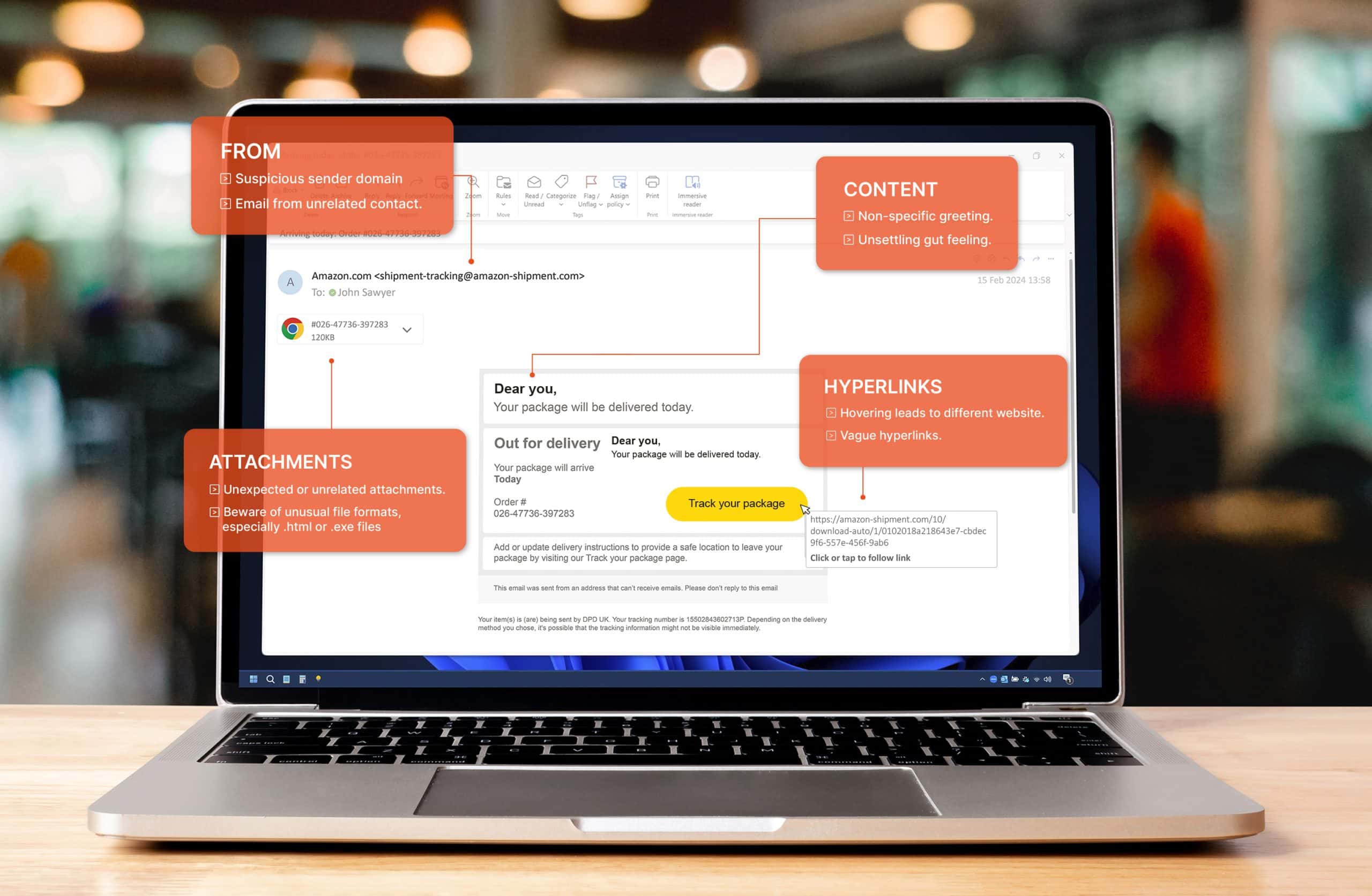 examples of phishing red flags