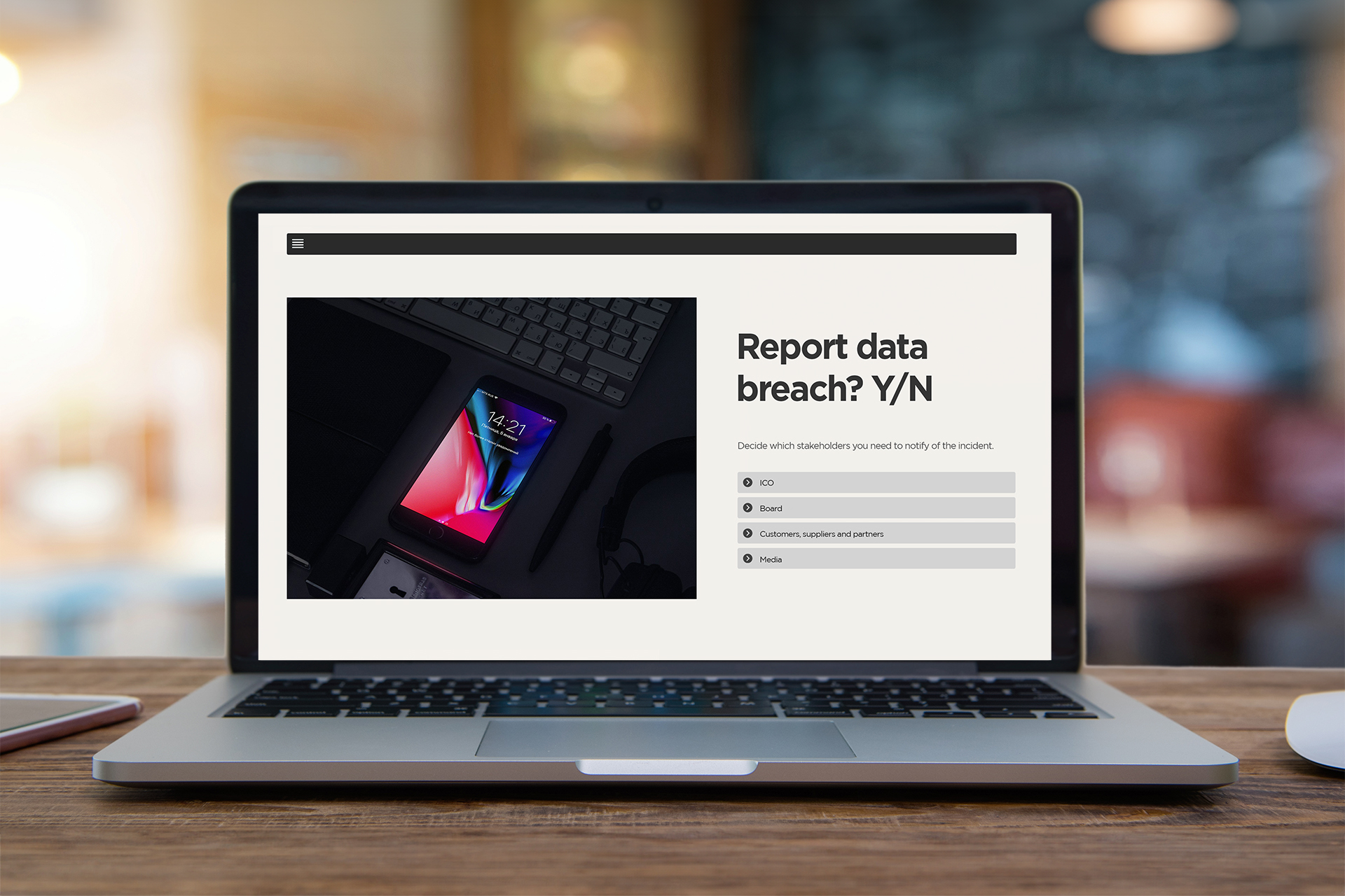 report data breach