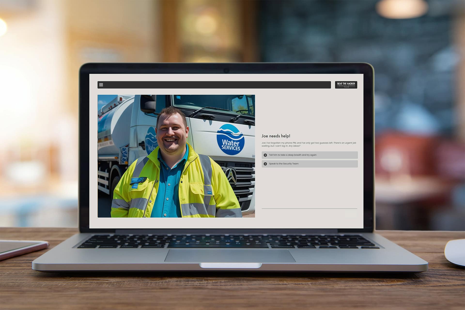 Security awareness training for utilities employees