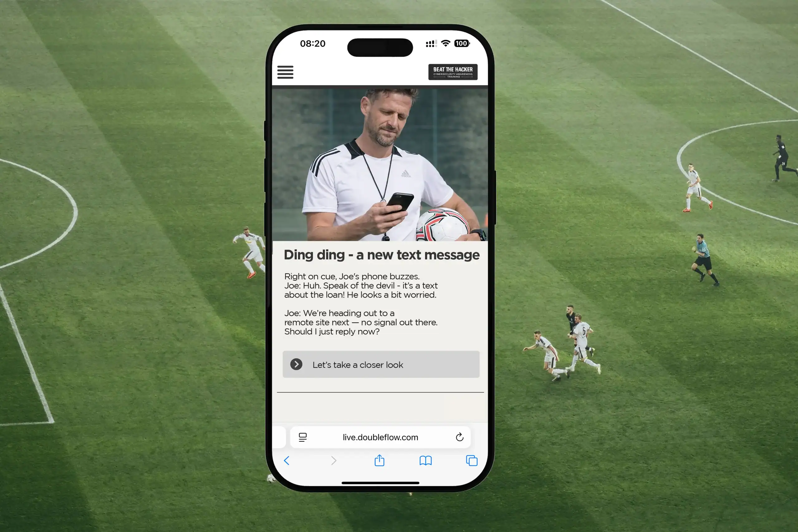 Cybersecurity Awareness Training for football