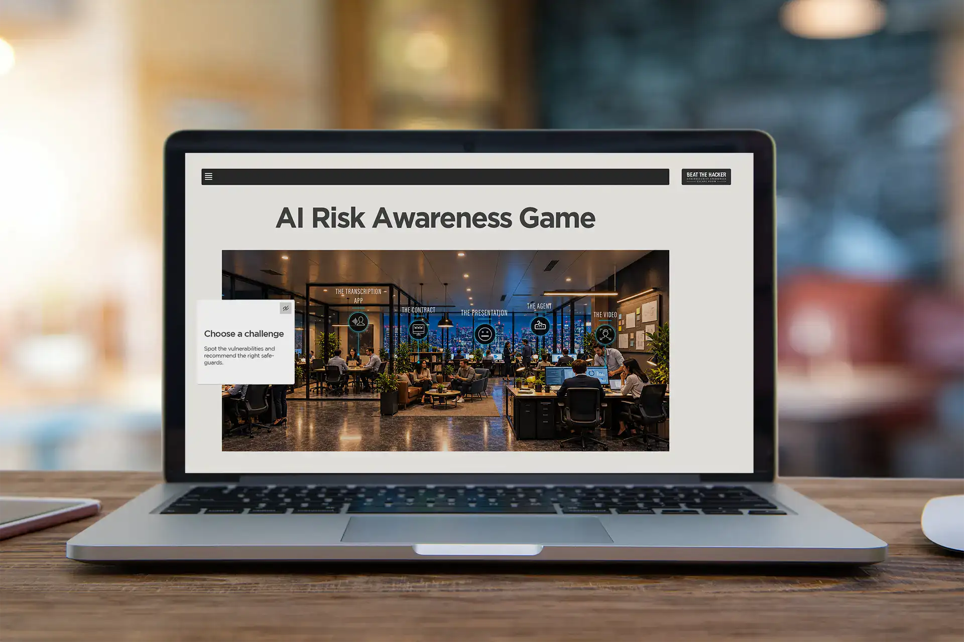 AI Risk Awareness Game for Employees